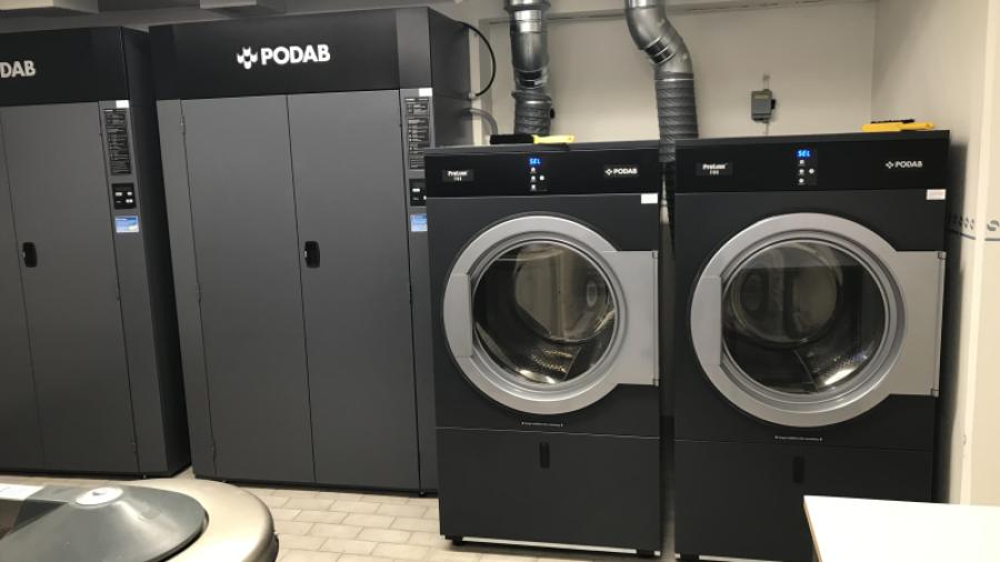 Nya maskinparken i den nya tvättstugan